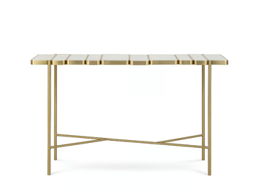 NIZA - Rectangular brass console table by JOSÉ LEITE DE CASTRO - view 3